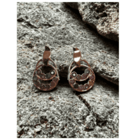 boucles d'oreilles péridot cœur — goutte argentée 925