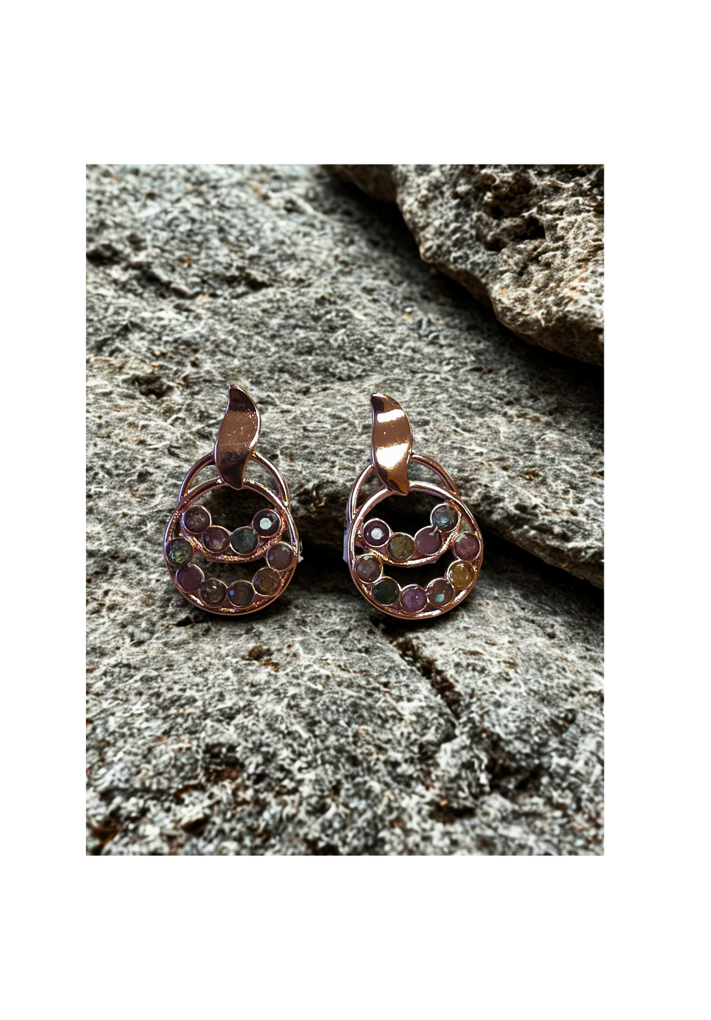 Boucles d'Oreilles Péridot Cœur — Goutte Argentée 925 Boucles d'Oreilles Péridot Cœur — Goutte Argentée 925