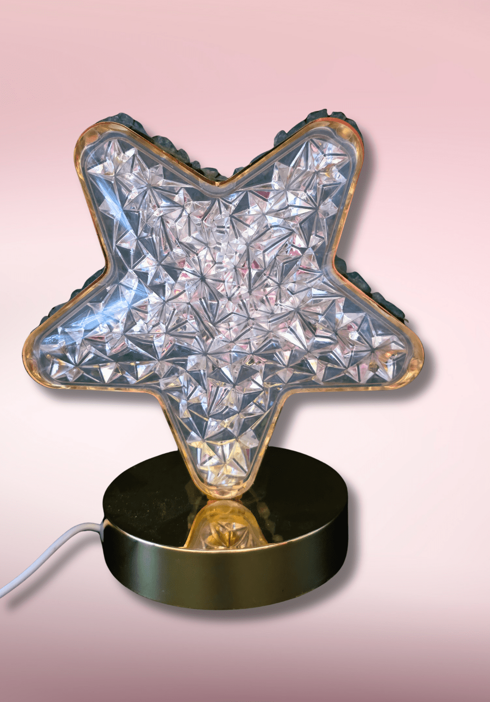 lampe Étoile en chips d'aventurine — veilleuse usb naturelle lampe Étoile en chips d'aventurine — veilleuse usb naturelle