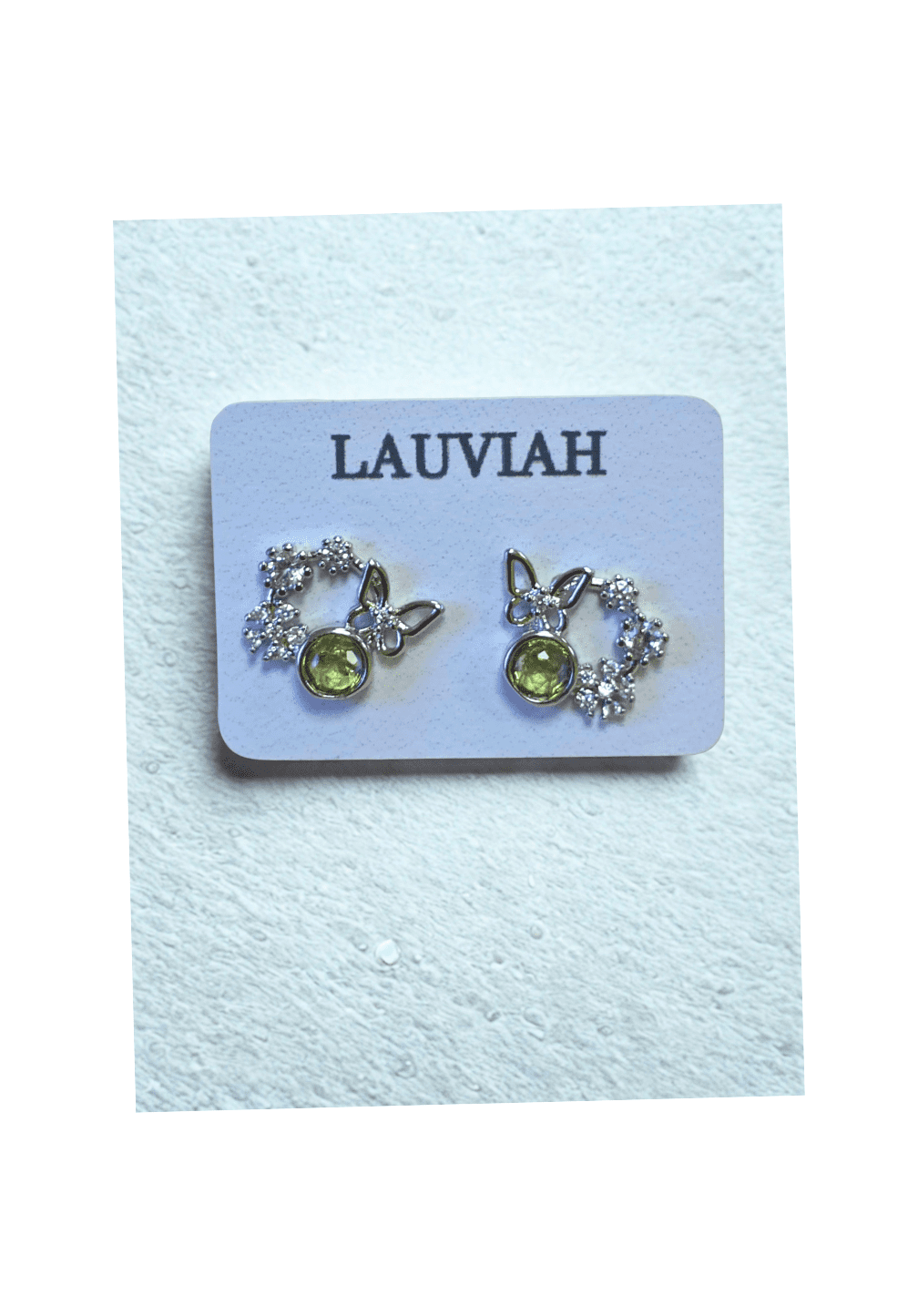 boucles d'oreilles péridot cœur — goutte argentée 925 boucles d'oreilles péridot cœur — goutte argentée 925
