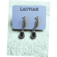 boucles d'oreilles péridot cœur — goutte argentée 925