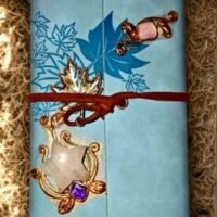 carnet Ésotérique bleu – quartz rose & sérénité