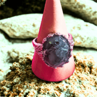 Bague Agate Mousse – Monture Acier Réglable